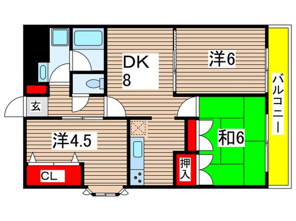 グランドウィンズⅡの物件間取画像